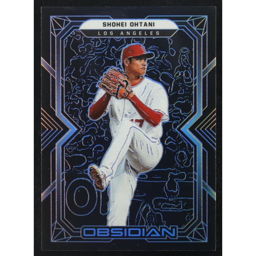 Shohei Ohtani 2022 Panini Chronicles Obsidian #28 at PristineAuction.com