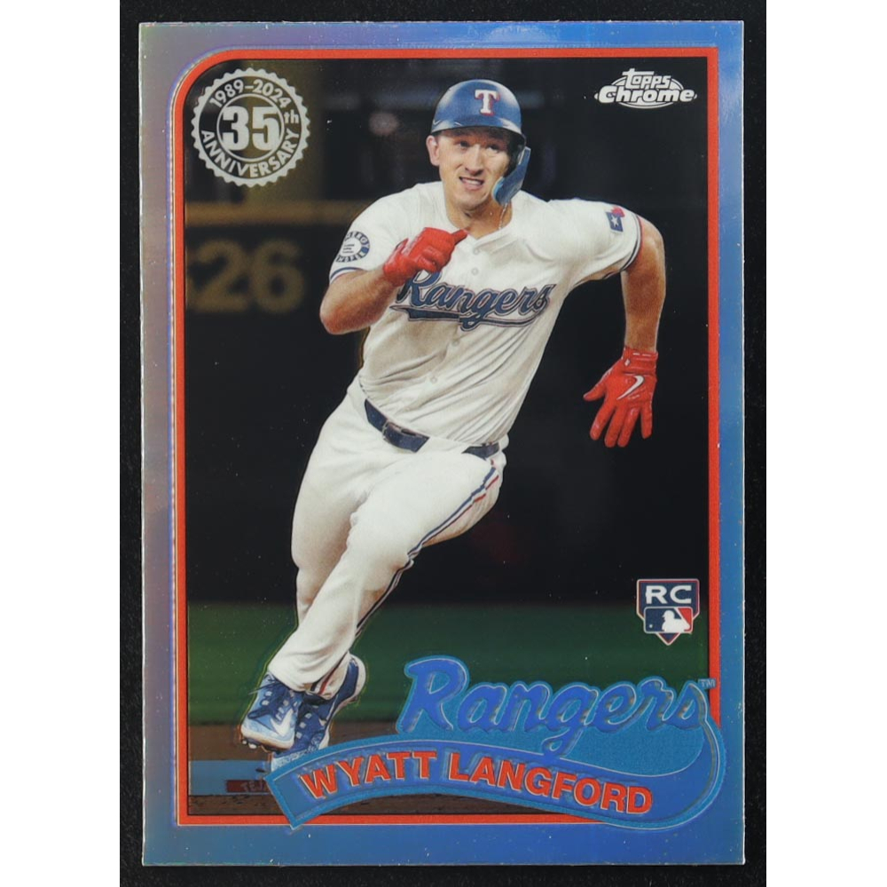 Wyatt Langford 2024 Topps Chrome Update '89 Topps #89CU2 RC at PristineAuction.com