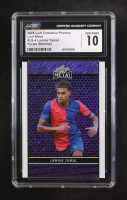 Lamine Yamal 2024 Leaf Collective Promo Leaf Shimmer Purple #LB4 #07/199 (CGC 10) at PristineAuction.com