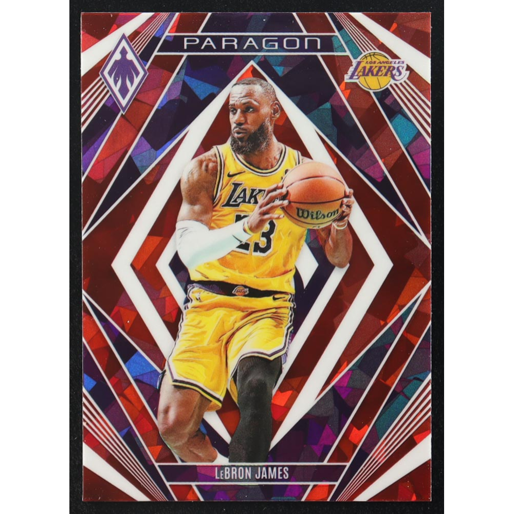 LeBron James 2023-24 Panini Phoenix Paragon Phoenix Red Ice #14 at PristineAuction.com