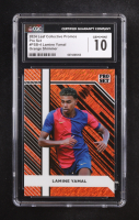 Lamine Yamal 2024 Leaf Collective Promo '90 Leaf Shimmer Orange #90B3 #094/299 (CGC 10) at PristineAuction.com