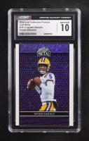 Jayden Daniels 2024 Leaf Collective Promo Leaf Shimmer Purple #LB3 #103/199 RC (CGC 10) at PristineAuction.com