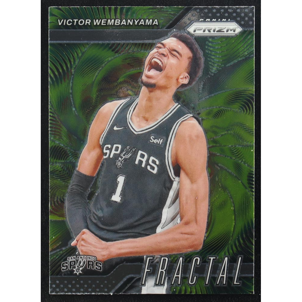 Victor Wembanyama 2024-25 Panini Prizm Fractal #10 at PristineAuction.com