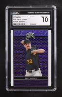 Paul Skenes 2024 Leaf Collective Promo Leaf Shimmer Purple #LB5 #084/199 RC (CGC 10) at PristineAuction.com