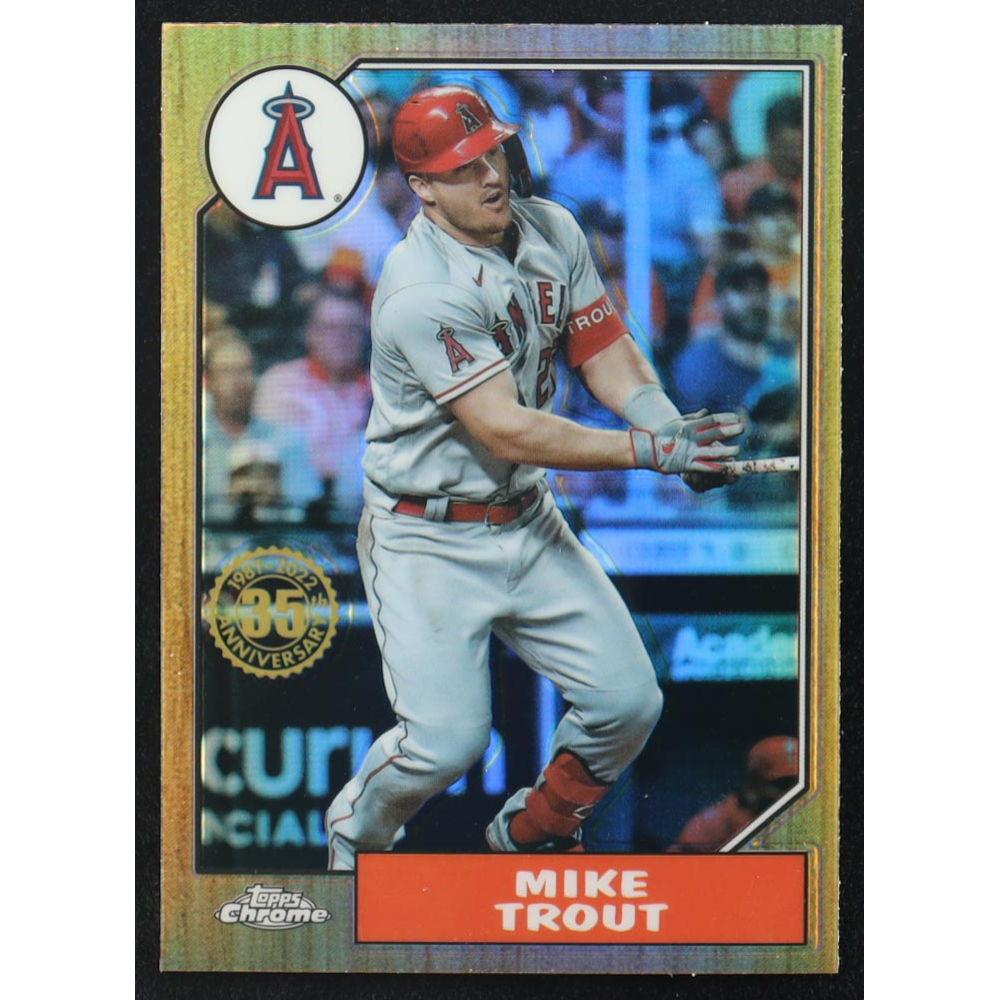 Mike Trout 2022 Topps Chrome '87 Topps #87BC1 at PristineAuction.com