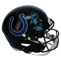 Anthony Richardson Signed LE Colts Full-Size Authentic On-Field Slate Alternate Speedflex Helmet Inscribed "2023 1st Rd. Pick" (Fanatics) at PristineAuction.com