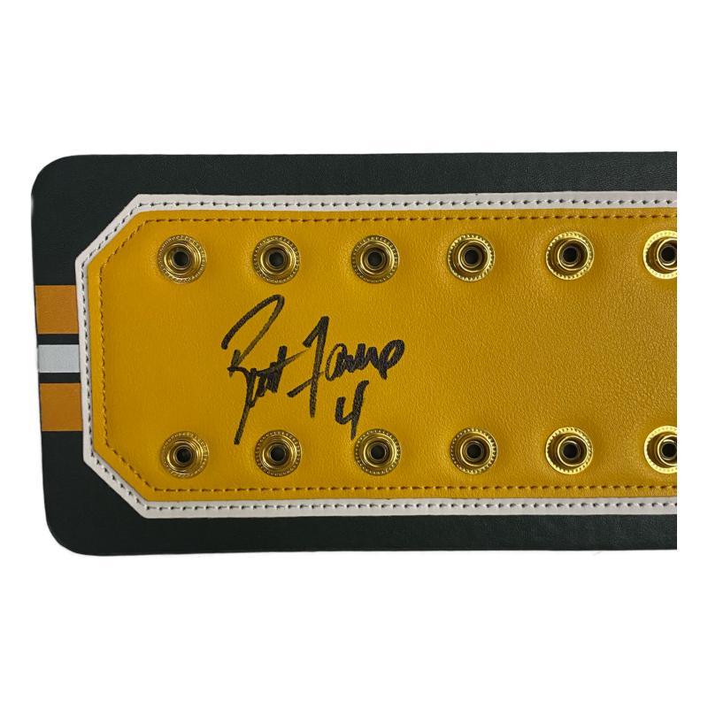 Brett Favre Signed Packers WWE "Legacy" Championship Belt (Beckett) at PristineAuction.com Brett Favre Signed Packers WWE "Legacy" Championship Belt (Beckett) at PristineAuction.com