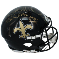 Rashid Shaheed Signed Saints Full-Size Authentic On-Field Alternate Speed Helmet Inscribed "GEAUX SAINTS!" (Beckett) at PristineAuction.com