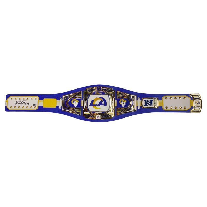 Kyren Williams Signed Rams WWE "Legacy" Championship Belt (Beckett) at PristineAuction.com Kyren Williams Signed Rams WWE "Legacy" Championship Belt (Beckett) at PristineAuction.com