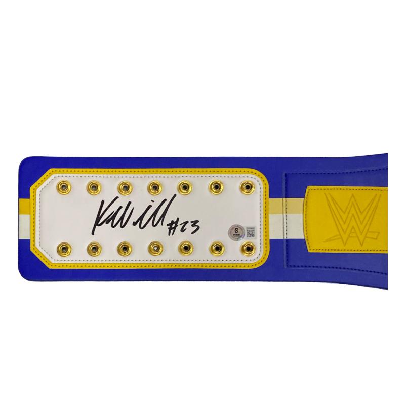 Kyren Williams Signed Rams WWE "Legacy" Championship Belt (Beckett) at PristineAuction.com Kyren Williams Signed Rams WWE "Legacy" Championship Belt (Beckett) at PristineAuction.com