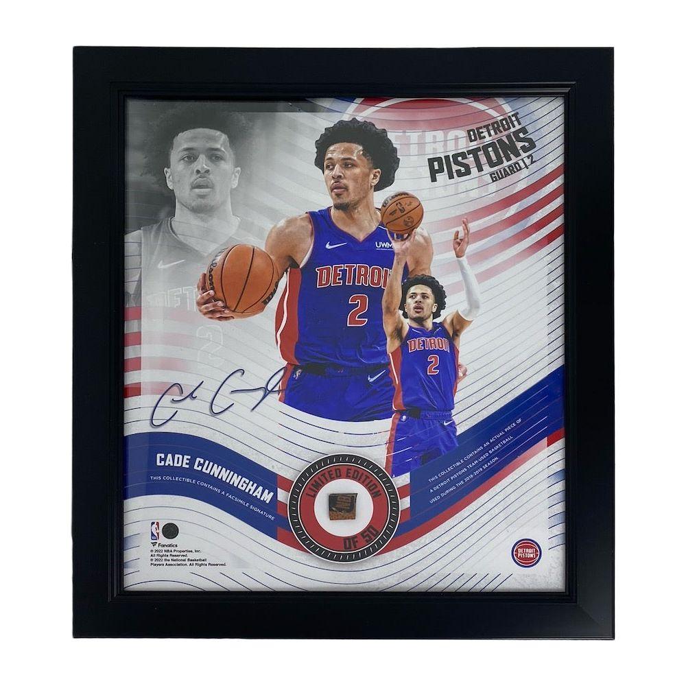 Cade Cunningham LE Pistons Custom Framed Basketball Piece Display (Fanatics) at PristineAuction.com Cade Cunningham LE Pistons Custom Framed Basketball Piece Display (Fanatics) at PristineAuction.com