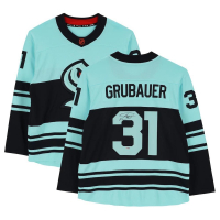 Philipp Grubauer Signed Kraken Authentic 2023 Reverse Retro Jersey (Fanatics) at PristineAuction.com