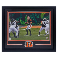 Joe Burrow Signed Bengals Custom Framed Photo (Fanatics) at PristineAuction.com