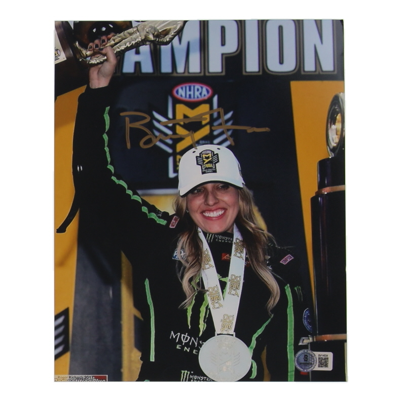Brittany Force Signed 8x10 Photo (Beckett) at PristineAuction.com Brittany Force Signed 8x10 Photo (Beckett) at PristineAuction.com