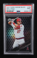 Mike Trout 2020 Topps Chrome Black Refractors #100 #087/199 (PSA 9) at PristineAuction.com