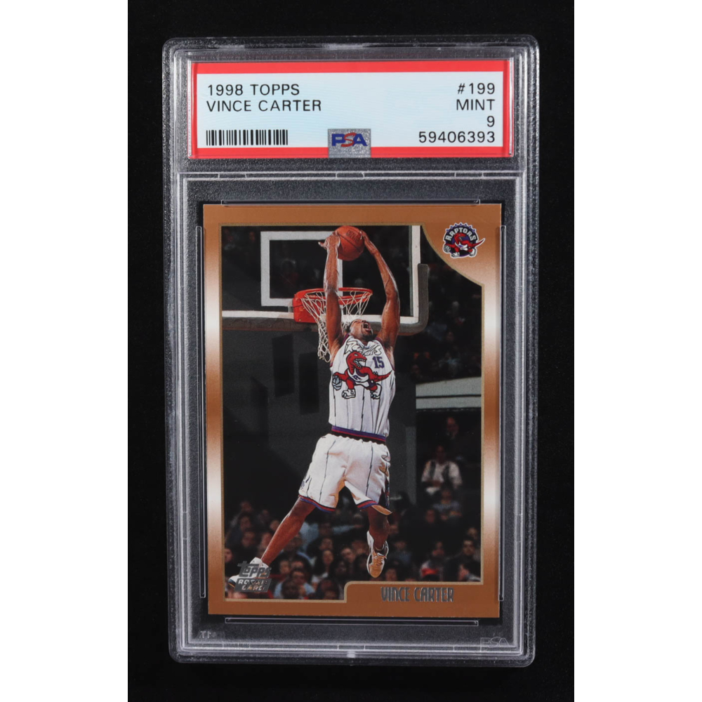 Vince Carter 1998-99 Topps #199 RC (PSA 9) at PristineAuction.com
