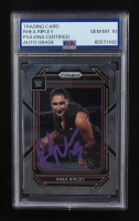 Rhea Ripley Signed 2023 Panini Prizm WWE Raw #134 (PSA | Autograph Graded PSA 10) at PristineAuction.com