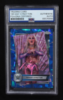 Tiffany Stratton Signed 2025 Topps Chrome Sapphire WWE Smackdown #182 (PSA) at PristineAuction.com