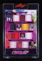 Kobe Bryant / Lebron James / Kevin Durant / Stephen Curry / Dwyane Wade / Giannis Antetokounmpo / Tracy McGrady / Kevin Garnett 2024 Leaf Ultimate Sports Crazy 8s Pink #C85 #3/6 at PristineAuction.com