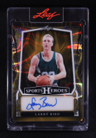 Larry Bird 2025 Leaf Sports Heroes Autograph Gold Lava #BALB1 #1/1 at PristineAuction.com