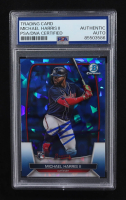 Michael Harris II Signed 2023 Topps Bowman Chrome Sapphire #31 RC (PSA) at PristineAuction.com