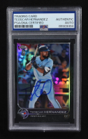 Teoscar Hernandez Signed 2022 Topps Chrome #185 (PSA) at PristineAuction.com
