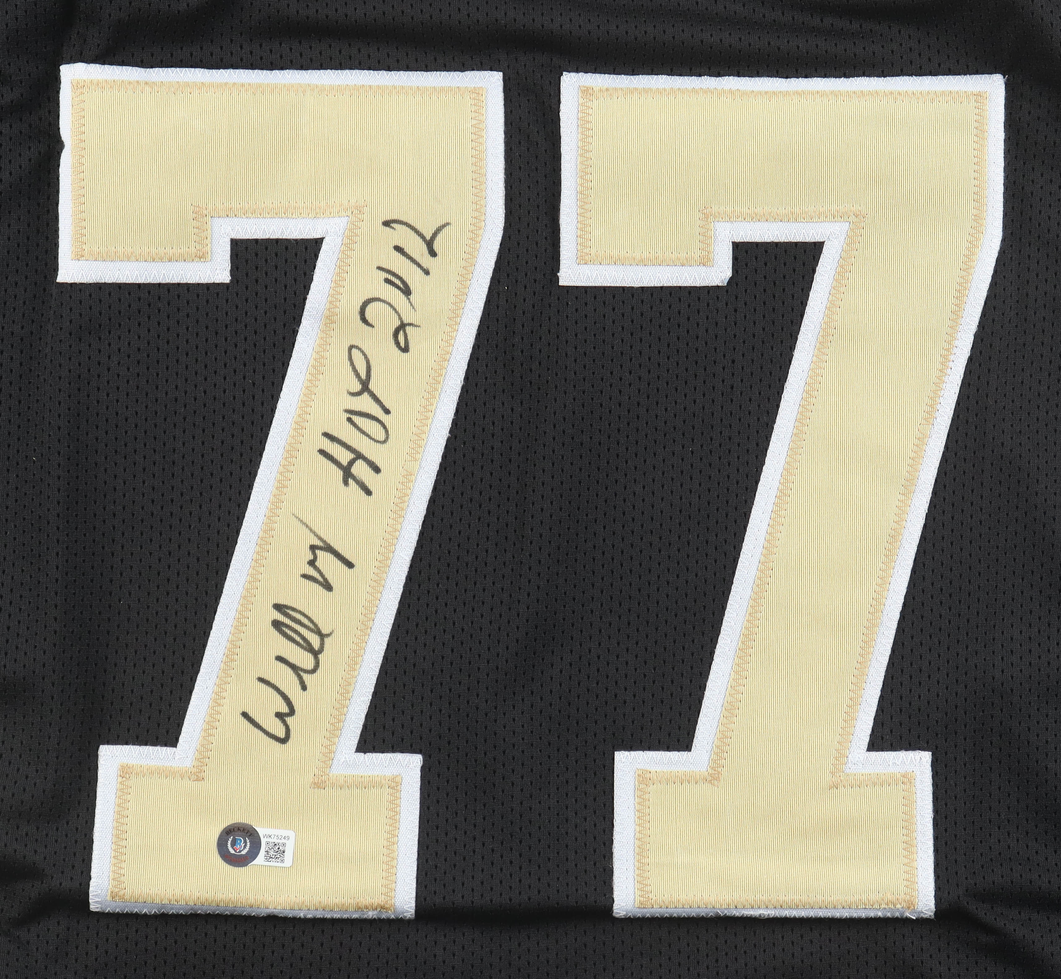 Willie Roaf Signed Jersey Inscribed "HOF 2012" (Beckett) at PristineAuction.com Willie Roaf Signed Jersey Inscribed "HOF 2012" (Beckett) at PristineAuction.com