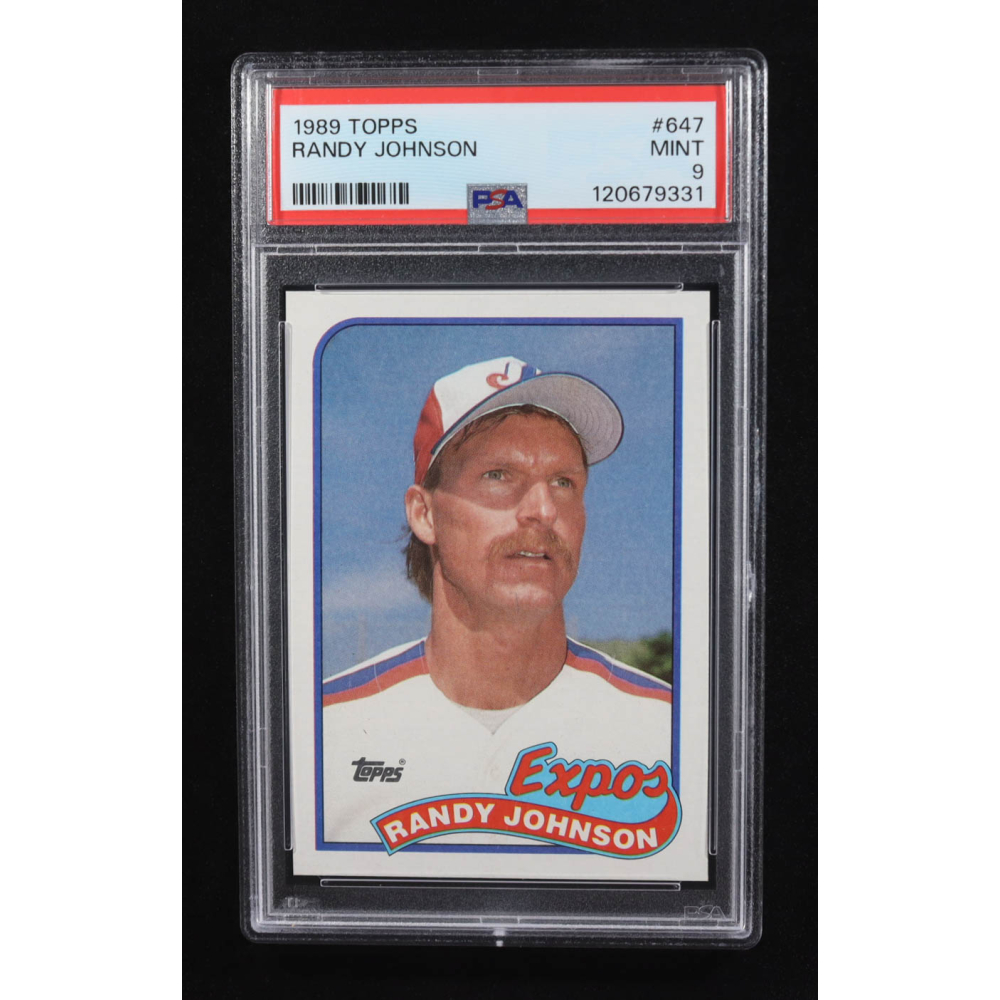 Randy Johnson 1989 Topps #647 RC (PSA 9) at PristineAuction.com