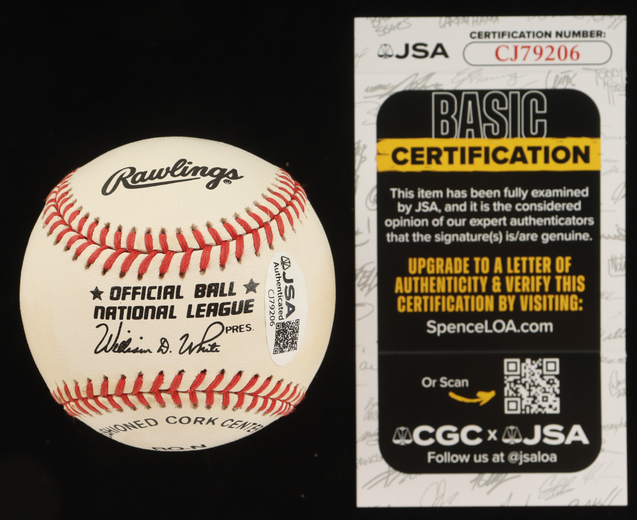 Johnny Bench Signed ONL Baseball With Display Case (JSA) at PristineAuction.com Johnny Bench Signed ONL Baseball With Display Case (JSA) at PristineAuction.com