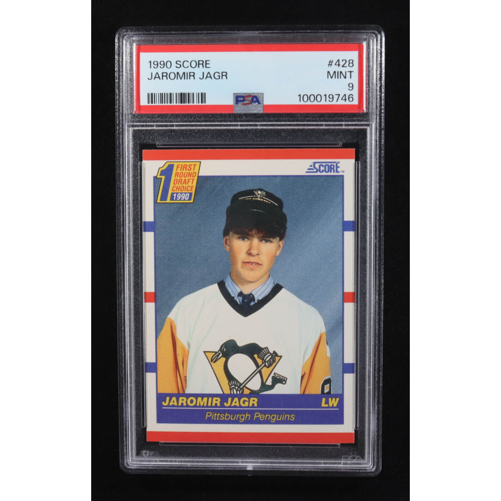 Jaromir Jagr 1990-91 Score #428 RC (PSA 9) at PristineAuction.com