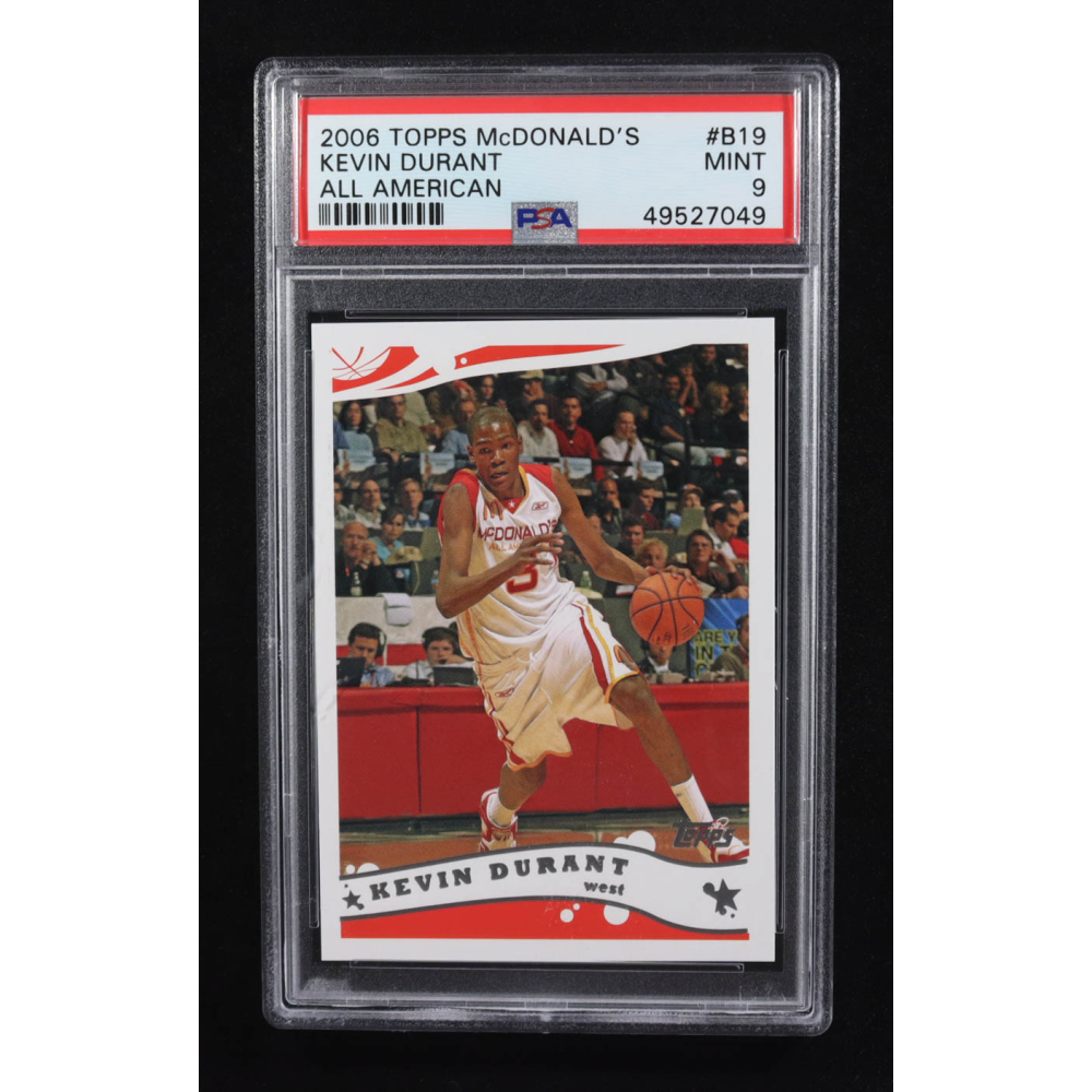 Kevin Durant 2006 Topps McDonald's All-American #B19 RC (PSA 9) at PristineAuction.com
