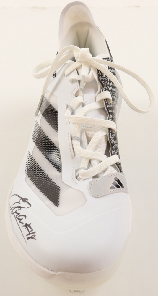 Emmanuel Clase Signed Adidas Baseball Cleat (JSA) at PristineAuction.com Emmanuel Clase Signed Adidas Baseball Cleat (JSA) at PristineAuction.com