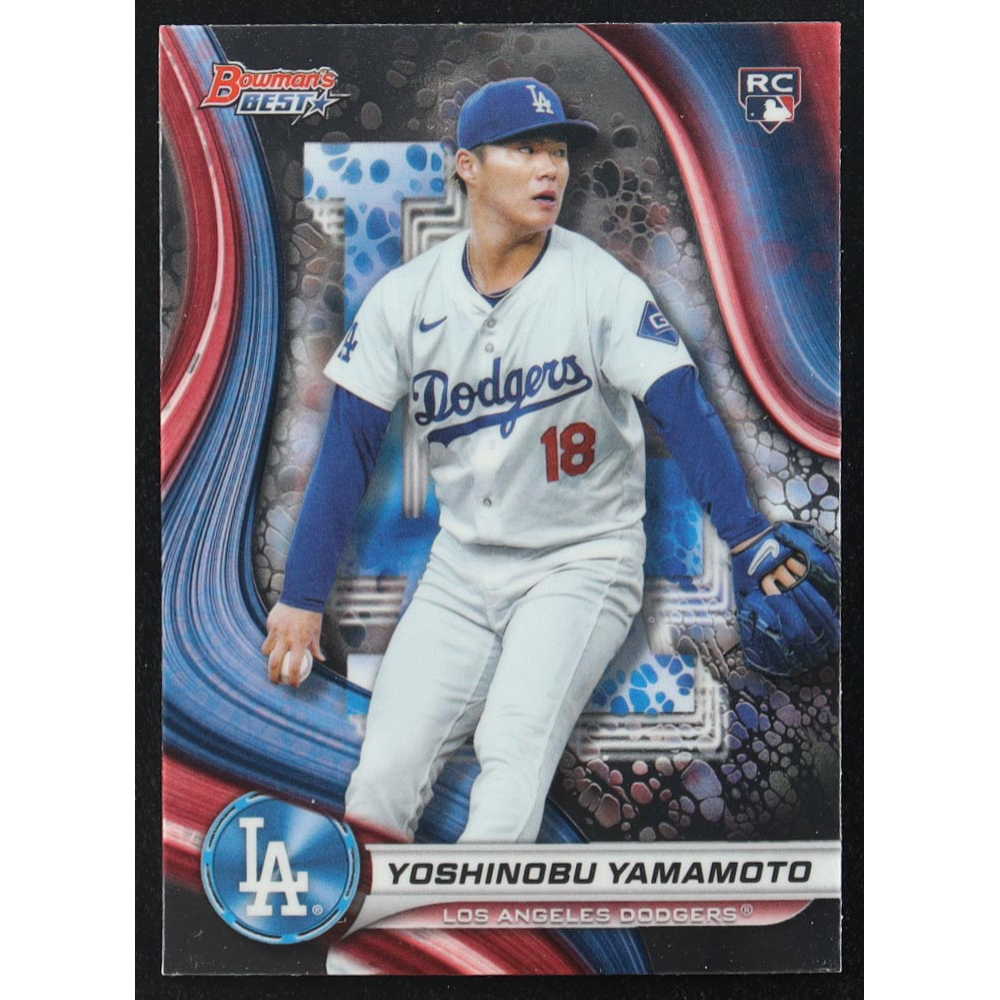 Yoshinobu Yamamoto 2024 Bowman's Best #34 RC at PristineAuction.com
