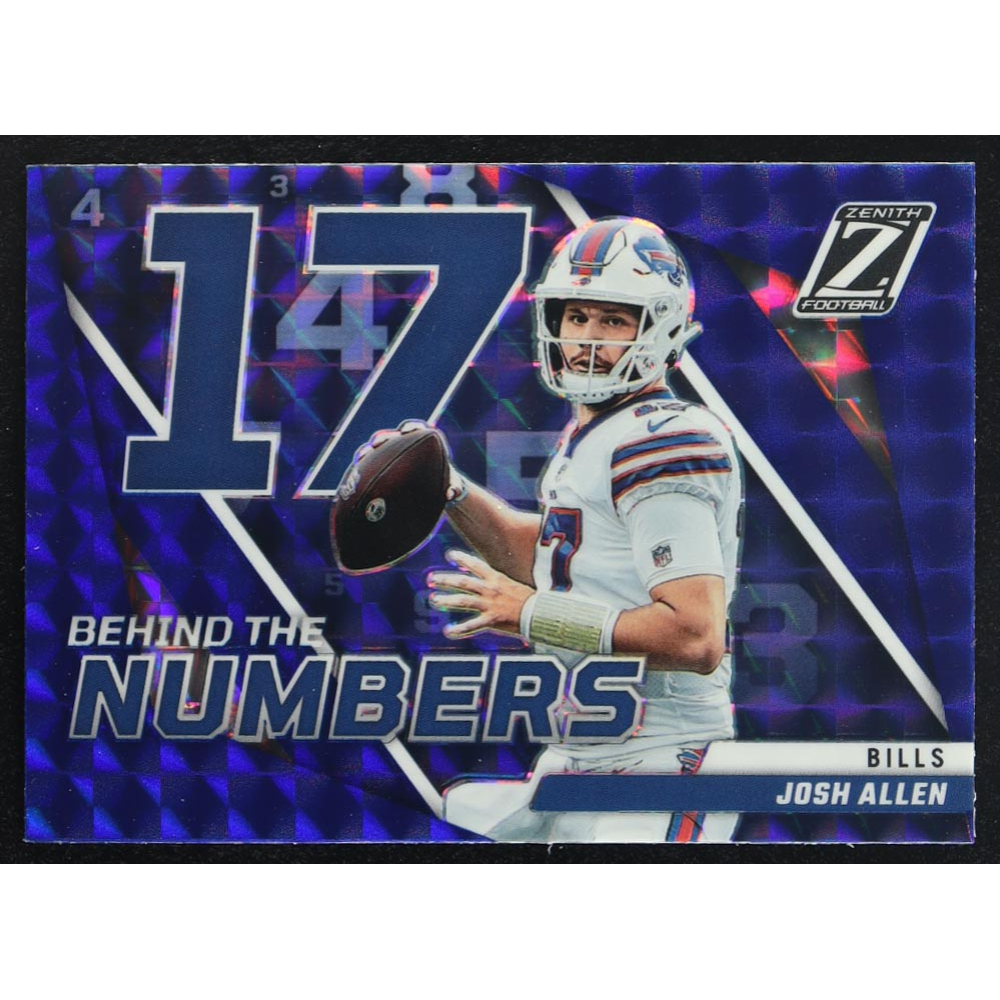 Josh Allen 2022 Zenith Behind the Numbers Blue #1 at PristineAuction.com