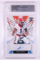George Pickens 2022 Leaf Valiant Autographed Pre-Production Proof Clear RWB #NNO #1/1 RC (Leaf) at PristineAuction.com
