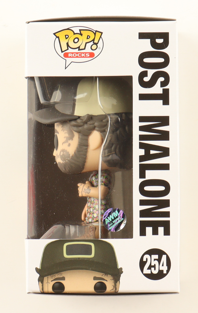 Post Malone Signed #254 Funko Pop! Vinyl Figure with Hand Drawn Heart Sketch (AWM) at PristineAuction.com Post Malone Signed #254 Funko Pop! Vinyl Figure with Hand Drawn Heart Sketch (AWM) at PristineAuction.com