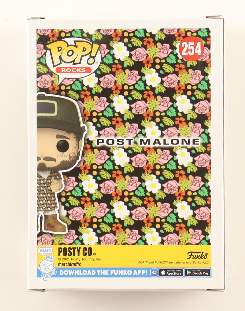 Post Malone Signed #254 Funko Pop! Vinyl Figure with Hand Drawn Heart Sketch (AWM) at PristineAuction.com Post Malone Signed #254 Funko Pop! Vinyl Figure with Hand Drawn Heart Sketch (AWM) at PristineAuction.com