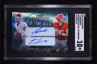 Cameron Ward / Carson Beck 2024 Leaf Electrum Intermetallic Dual Autographed Platinum #I3 #2/6 RC (SGC 10) at PristineAuction.com