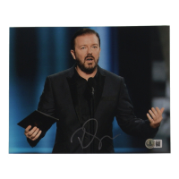 Ricky Gervais Signed 8x10 Photo (Beckett) at PristineAuction.com