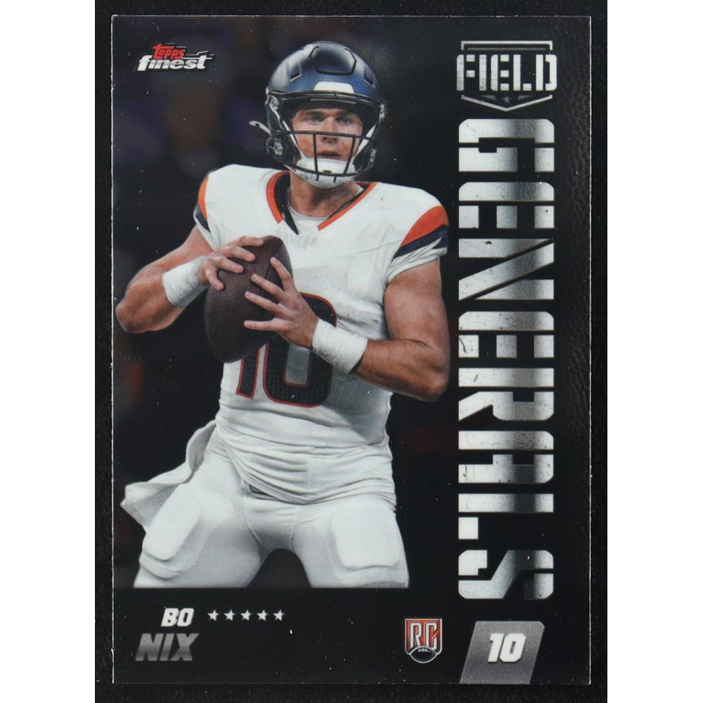 Bo Nix 2024 Finest Field Generals #FG21 RC at PristineAuction.com