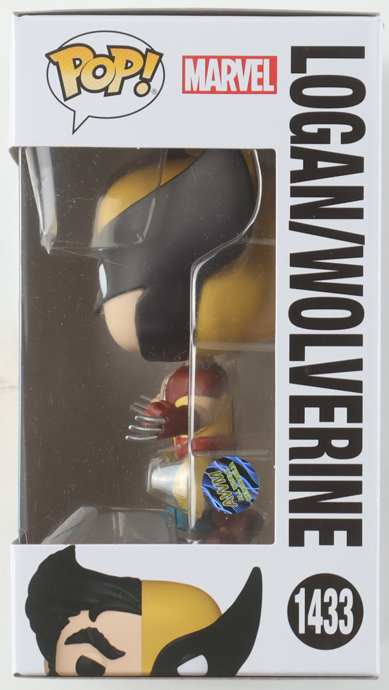 Hugh Jackman Signed "Marvel" #1433 Logan / Wolverine Bobble-Head Funko Pop! Vinyl Figure (AWM) at PristineAuction.com Hugh Jackman Signed "Marvel" #1433 Logan / Wolverine Bobble-Head Funko Pop! Vinyl Figure (AWM) at PristineAuction.com