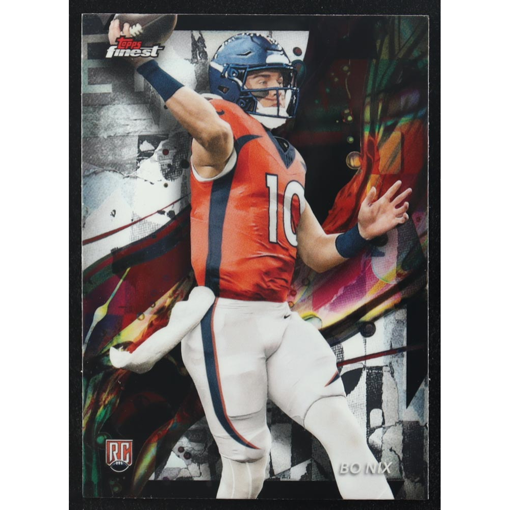 Bo Nix 2024 Finest #63 RC at PristineAuction.com