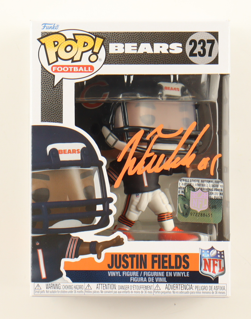 Justin Fields Signed Bears #223 Funko Pop! Vinyl Figure (JSA) at PristineAuction.com Justin Fields Signed Bears #223 Funko Pop! Vinyl Figure (JSA) at PristineAuction.com
