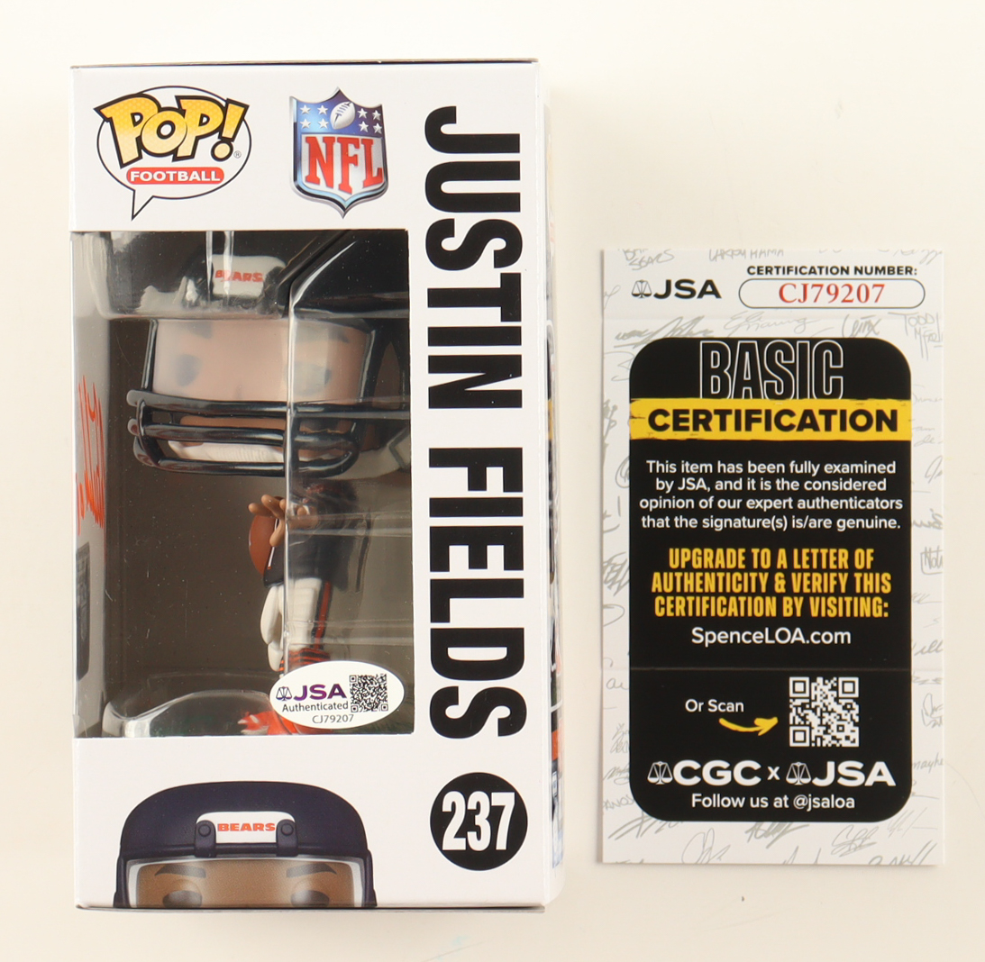 Justin Fields Signed Bears #223 Funko Pop! Vinyl Figure (JSA) at PristineAuction.com Justin Fields Signed Bears #223 Funko Pop! Vinyl Figure (JSA) at PristineAuction.com