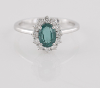 1.38 CTW Lab Grown Diamonds Ring Mounted In Sterling Silver E-F, VVS2 | Estimated Retail Value: $4,025 (IGI) at PristineAuction.com