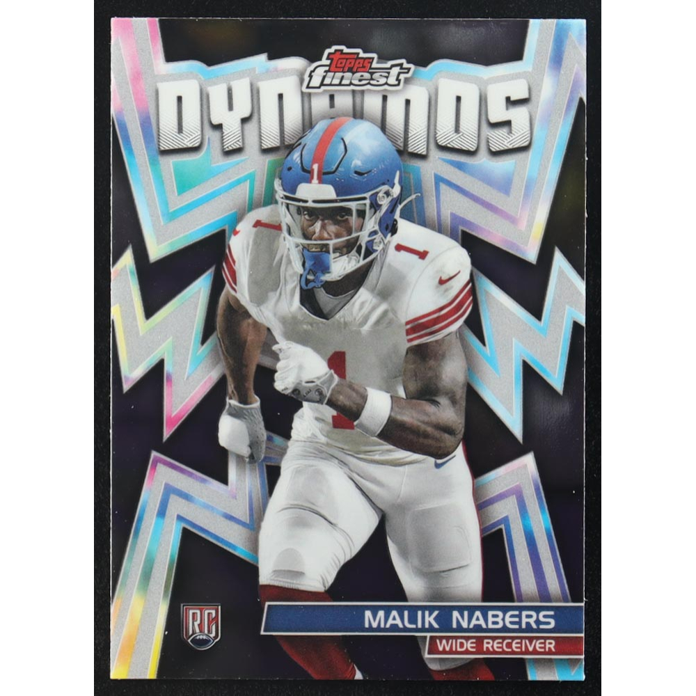 Malik Nabers 2024 Finest Dynamos #DYN14 RC at PristineAuction.com