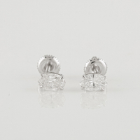 1.20 CTW Lab Grown Diamonds Earring Mounted In Sterling Silver E-F, VVS2 | Estimated Retail Value: $3,085 (IGI) at PristineAuction.com