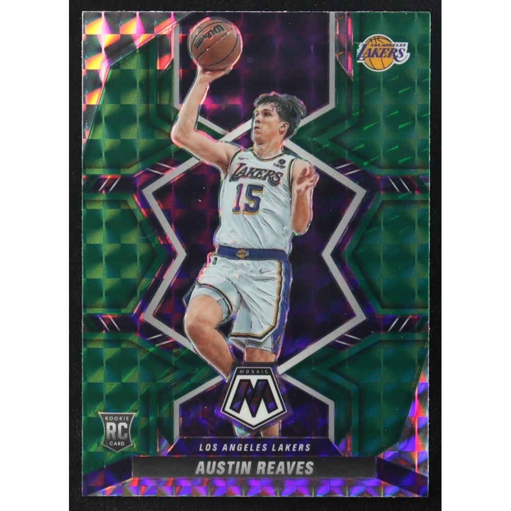 Austin Reaves 2021-22 Panini Mosaic Mosaic Green #241 RC at PristineAuction.com