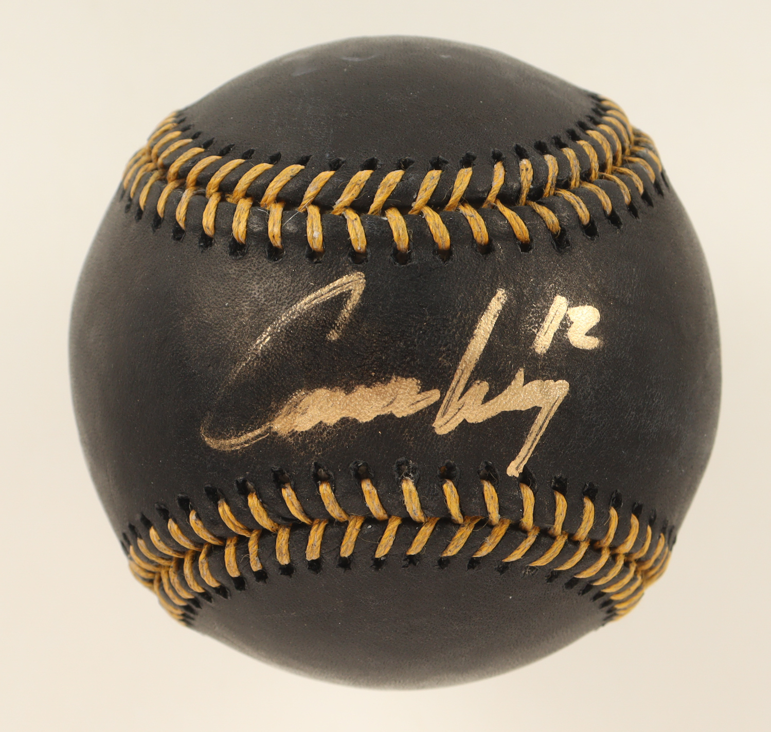 Connor Wong Signed OML Black Leather Baseball (JSA) at PristineAuction.com Connor Wong Signed OML Black Leather Baseball (JSA) at PristineAuction.com
