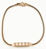 .05 CTW Natural Diamonds 18K Gold Plated Designer Bracelet Size 7.5"  | Estimated Value $1,849 (AMG) at PristineAuction.com